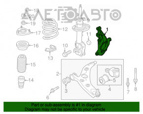 Capacul frontal stânga Mazda CX-5 13-16