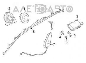 Airbagul pentru scaunul drept al Mazda CX-5 13-15