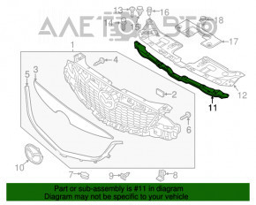 Grila radiatorului Mazda CX-5 13-15, metal, original OEM, nou