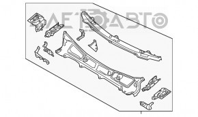 Поддон дворников металл Mazda CX-5 13-16