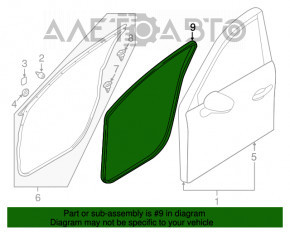 Garnitură de ușă față stânga Mazda CX-5 13-16