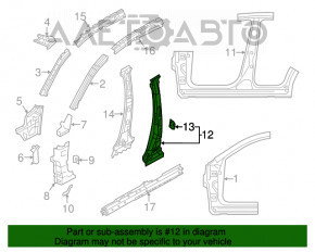 Стойка кузова центральная правая Mazda CX-5 13-16