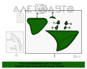 Lampa interioară pentru capacul portbagajului dreapta Mazda CX-5 13-16