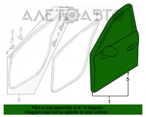 Дверь голая передняя правая Mazda CX-5 13-16