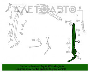 Centura de siguranță pentru șofer Mazda CX-5 13-16 negru