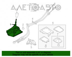 Schimbătorul de viteze manuală Mazda 6 13-17