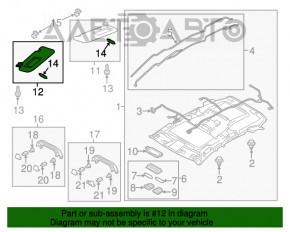 Козырек левый Mazda CX-5 13-16 серый