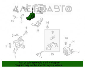 Pernele motorului spate Mazda CX-5 13-16 AWD