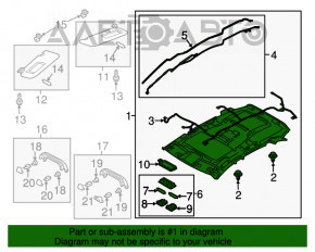 Обшивка потолка Mazda CX-5 13-16