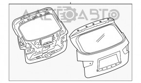 Ușa portbagajului goală Infiniti JX35 QX60 13-15 pre-restilizare