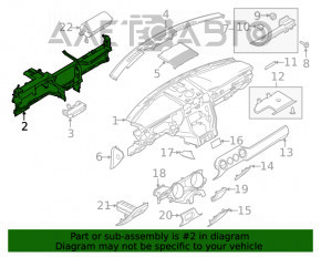 Tubul de subtorpilor pentru Ford Mustang mk6 15-