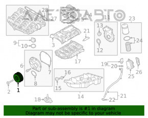 Polea arborelui cotit VW Tiguan 18- nou, neoriginal.