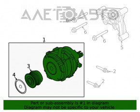 Generatorul Ford Explorer 20-22 2.3T