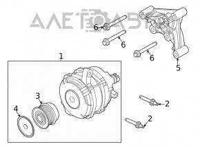 Generatorul Ford Explorer 20-22 2.3T