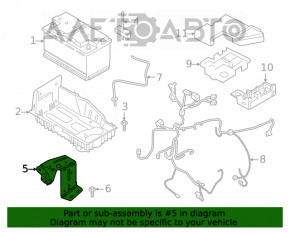 Suportul bateriei Ford Explorer 20-