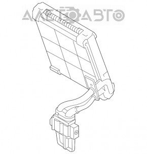 Радиатор отопителя задней печки Ford Explorer 20-