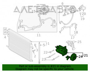 Compresorul de aer condiționat Ford Explorer 20- 2.3T