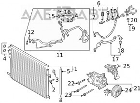 Compresorul de aer condiționat Ford Explorer 20- 2.3T