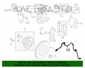 Датчик ABS передний левый Ford Explorer 20-