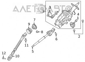 Volan cardanic superior Ford Explorer 20-