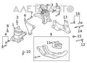 Подушка двигателя правая Ford Explorer 20- 2.3T