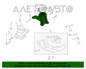 Pernele motorului stâng Ford Explorer 20- 2.3T