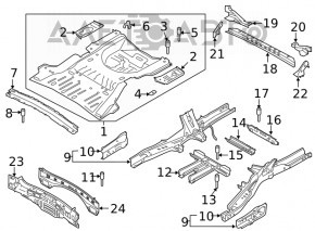 Cotul portbagajului Ford Explorer 20-