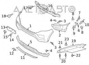 Protecția bumperului frontal Ford Explorer 20- este ruptă