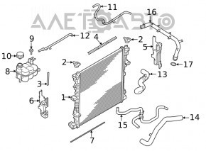 Deflector radiator dreapta Ford Explorer 20- 2.3T