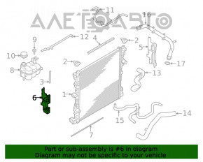 Deflector radiator stânga Ford Explorer 20- 2.3T