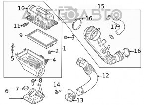 Conducta de aer de la filtru pentru Ford Explorer 20- 2.3T