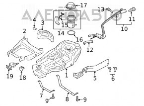 Топливный насос бензонасос Ford Explorer 20- 2.3T, 3.0