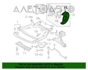 Capacul discului de frână din față dreapta Mazda CX-7 06-09