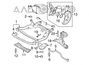 Capacul discului de frână din față dreapta Mazda CX-7 06-09