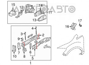 Защита двигателя боковая справа Mazda CX-7 06-09