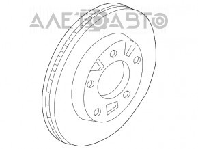 Диск тормозной передний левый Mazda CX-7 06-09