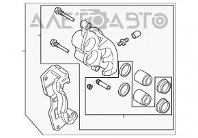 Suportul din față dreapta pentru Mazda CX-7 06-09