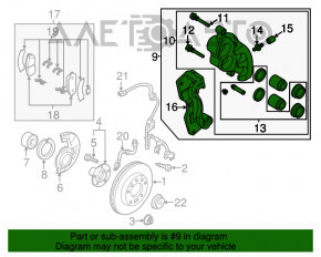 Суппорт передний правый Mazda CX-7 06-09