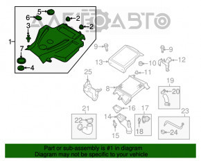 Накладка двигателя Mazda CX-7 06-09