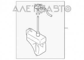 Rezervor de expansiune pentru răcire Mazda CX-7 06-09 cu capac