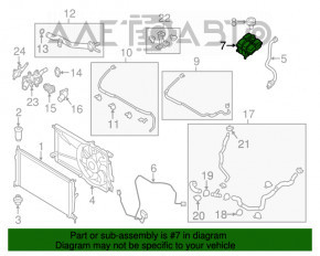 Rezervor de expansiune pentru răcire Mazda3 MPS 09-13 cu capac