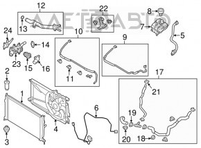 Rezervor de expansiune pentru răcire Mazda3 MPS 09-13 cu capac