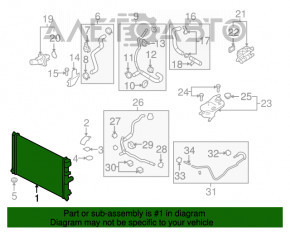 Radiator de răcire apă Mazda6 09-13 2.5