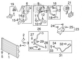 Radiator de răcire apă Mazda6 09-13 2.5