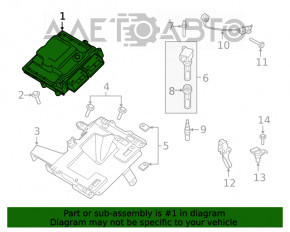 Blocul ECU al motorului Ford Explorer 20- 2.3T