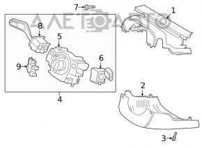 Comutatorul de sub volan stânga Ford Escape MK4 20-