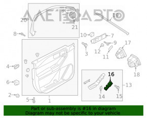 Controlul geamului electric din față, stânga, pentru Ford Explorer 20-