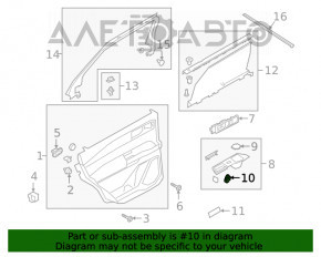 Controlul geamului electric din spate dreapta pentru Ford Escape MK4 20- cu capac