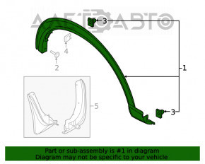 Capacul aripii fata dreapta Ford Explorer 20-