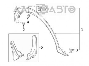 Capacul aripii fata dreapta Ford Explorer 20-